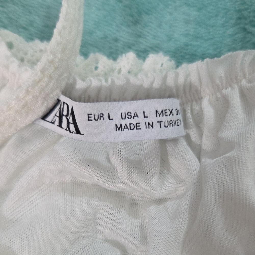 ZARA, Oyster White Sleeveless Dress - Picture 5 of 11